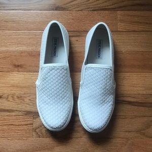 Steve Madden White Canvas Shoes